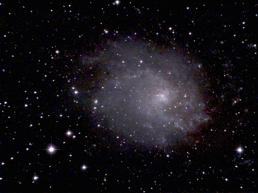 M33 foto gemaakt met Unistellar eQuinox2